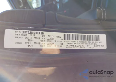 2014 Jeep Grand Cherokee Limited из США, поврежденный, VIN 1C4RJFBGXEC121349